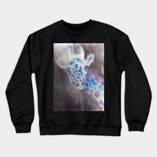 Blue Giraffe Crewneck Sweatshirt